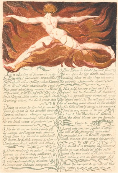 The First Book of Urizen, Plate 3, Chap- 1 . . . . (Bentley 3) by William Blake